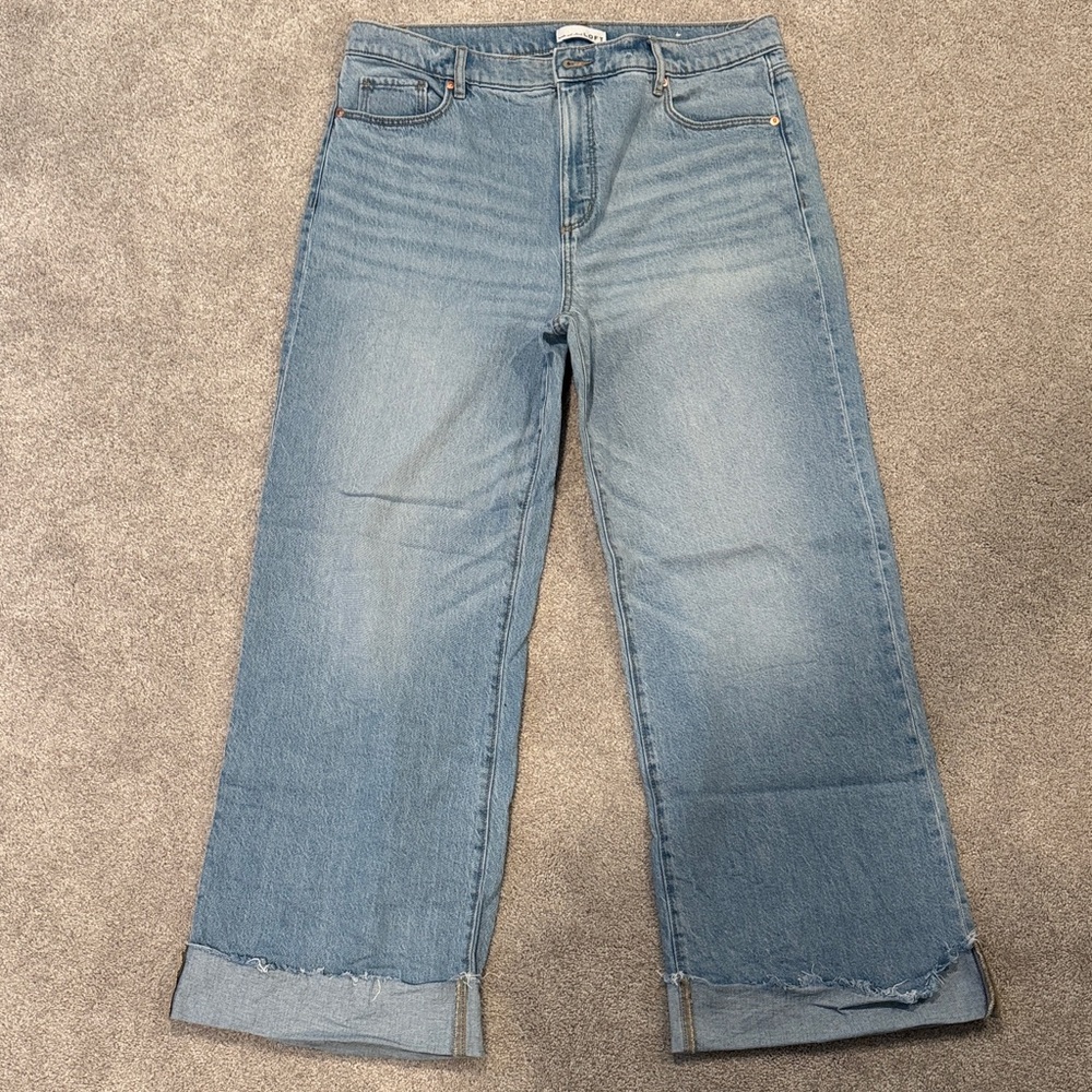 The Wide Leg Jean- Cuffed- The Loft- 31/12- like new